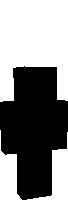 a silhouette of a minecraft character with a cross on a white background .