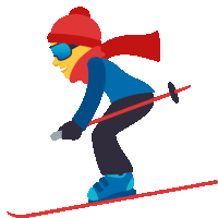 Skiing Activity Sticker - Skiing Activity Joypixels Stickers