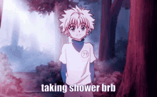 Taking A Shower Shower Time GIF - Taking A Shower Shower Time Killua GIFs