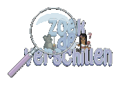 a magnifying glass with the words zoek verschillen written on it