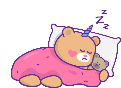 Bear Kawaii Sticker - Bear Kawaii Sleepy Stickers