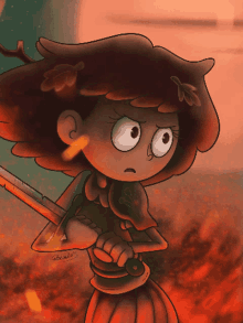 amphibia anne boonchuy disney angry sword