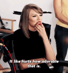 Taylor Swift It Hurts GIF - Taylor Swift It Hurts It Like Hurts How Adorable That Is GIFs