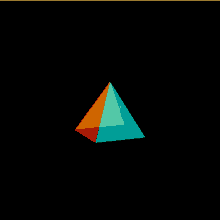 triangle shapes logo animated animation