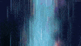 a dark blue background with a few lines of light