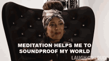 Meditation Helps Me To Soundproof My World Amanda Seales GIF - Meditation Helps Me To Soundproof My World Amanda Seales Meditate With Me GIFs