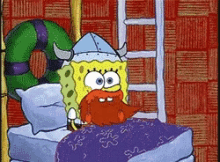spongebob mustache beard