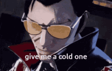 Give Me A Cold One Travis Touchdown GIF - Give Me A Cold One Travis Touchdown No More Heroes GIFs