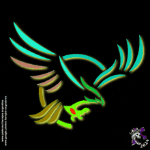 a drawing of a bird with the year 2014 on the bottom right