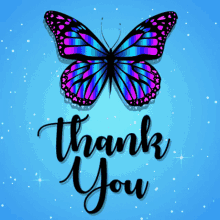 Butterfly Blue GIF - Butterfly Blue Thank You GIFs