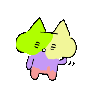 Colorful Cat Sticker - Colorful Cat Happy Stickers