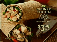 Tim Hortons Chunky Chicken Salad Wrap GIF - Tim Hortons Chunky Chicken Salad Wrap Tims GIFs