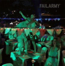 back flip fall ouch party fail army