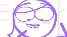 a drawing of a stick figure with a surprised face