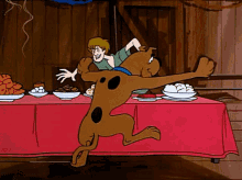 scooby doo eating out funny dog clean eat