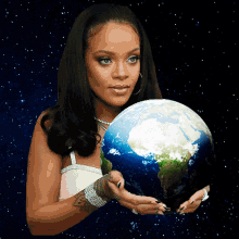 Rihanna World Domination GIF - Rihanna World Domination Planet Earth GIFs