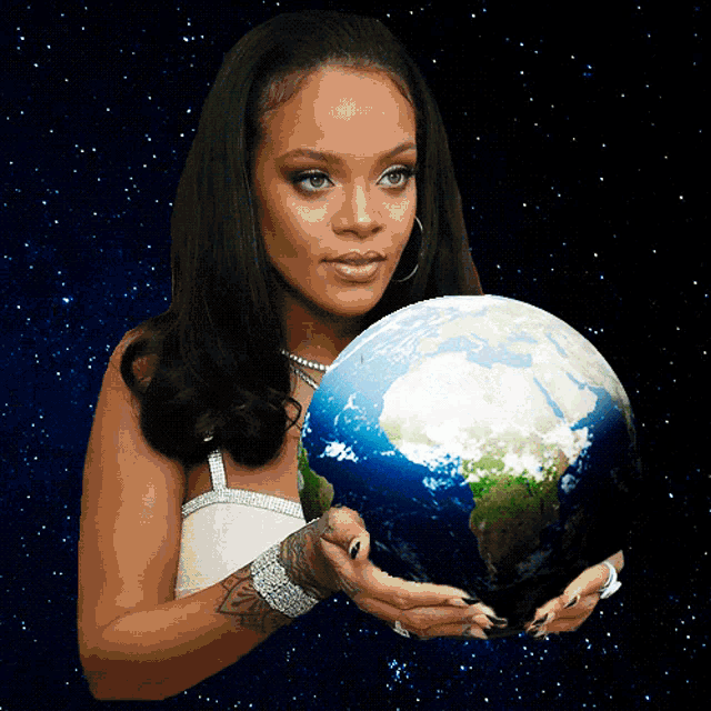 Rihanna World Domination GIF - Rihanna World Domination Planet Earth GIFs