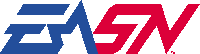 a blue and red logo that says easy