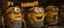 Excited Friday GIF - Excited Friday Minion GIFs