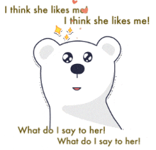 Polar Bear In Love GIF - Polar Bear In Love Confused GIFs