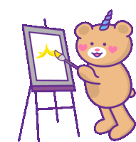 Bear Unicorn Sticker - Bear Unicorn Artist Stickers