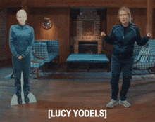 Lucy Beaumont Taskmaster GIF - Lucy Beaumont Taskmaster Yodeling GIFs