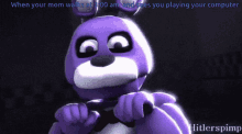 fnaf five nights at freddies mascot when your mom walks in on you playing games at3am