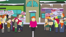 south park american flag fight fighting no war