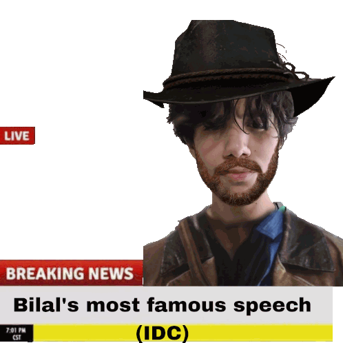 Bilal Bilal Most Famous Speech Idc Sticker - Bilal Bilal Most Famous Speech Idc Stickers