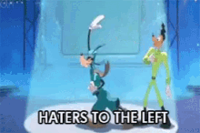 Haters Hater To The Left GIF - Haters Hater To The Left Goofy GIFs