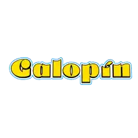 a yellow and pink logo that says calopro on it