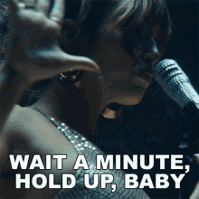 Wait A Minute Hold Up Baby Reve GIF - Wait A Minute Hold Up Baby Reve Whitney Song GIFs