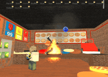 a screenshot of a video game with the number 99 on the bottom right