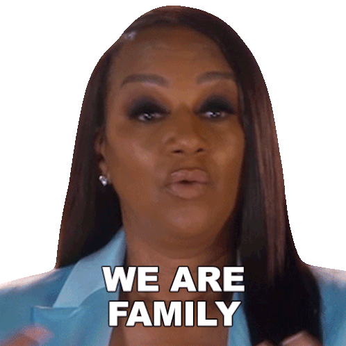 We Are Family Jackie Christie Sticker - We Are Family Jackie Christie Basketball Wives Stickers