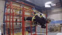 Firefighter Training This Is Happening GIF - Firefighter Training This Is Happening Horizontal Balance GIFs
