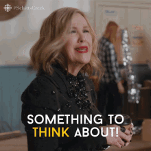 Something To Think About Catherine Ohara GIF - Something To Think About Catherine Ohara Moira GIFs