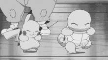 black and white pokemon cute dance pikachu