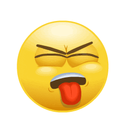 Emoji Yuck Sticker