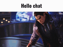 Kazuya Mishima Hello Chat GIF - Kazuya Mishima Hello Chat Tekken GIFs
