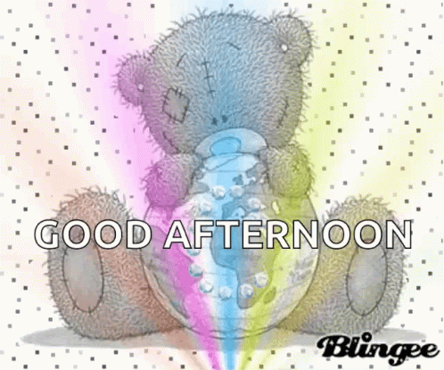 Good Afternoon Teddy Bear GIF - Good Afternoon Teddy Bear Sparkles ...