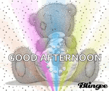 Good Afternoon Teddy Bear GIF - Good Afternoon Teddy Bear Sparkles GIFs
