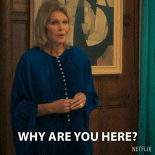Why Are You Here Judith Burkett GIF - Why Are You Here Judith Burkett Fool Me Once GIFs