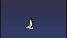 a cartoon drawing of a skeleton holding a glowing object in his hand