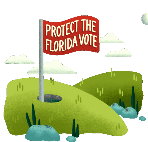 Vrl Protect The Florida Vote Sticker - Vrl Protect The Florida Vote Golf Stickers
