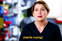 Greys Anatomy Meredith Grey GIF - Greys Anatomy Meredith Grey Starts Crying GIFs