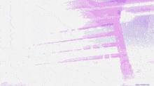 a purple and pink background with a red object in the foreground