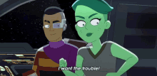 I Want The Trouble Give Me The Trouble GIF - I Want The Trouble Give Me The Trouble Ensign Dvana Tendi GIFs