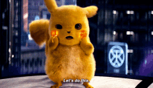 Detective Pikachu Lets Do This GIF - Detective Pikachu Lets Do This Pikachu GIFs