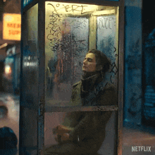 Brooding Phone Booth GIF - Brooding Phone Booth Gaby Hoffmann GIFs