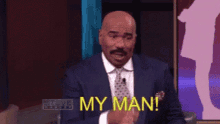 steve harvey my man pointing comedian you got this